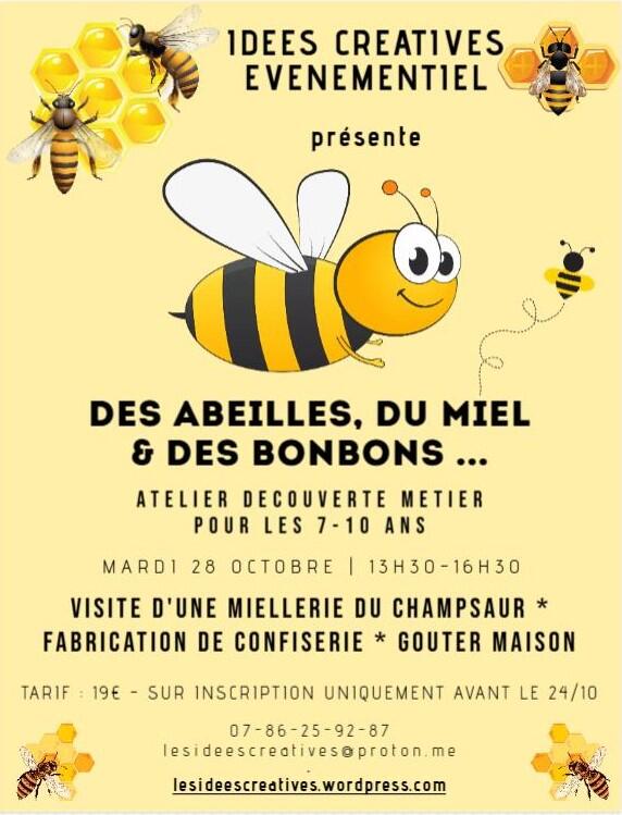 Atelier pédagogique enfants "Des Abeilles, du miel et des bonbons"