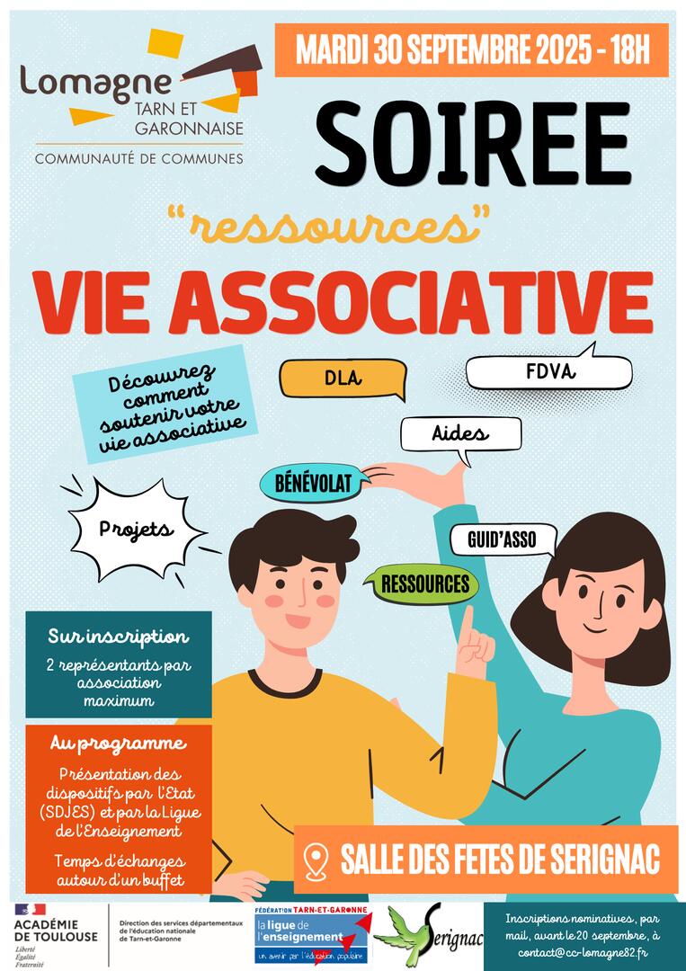 Soirée "Ressources vie associative"_Sérignac