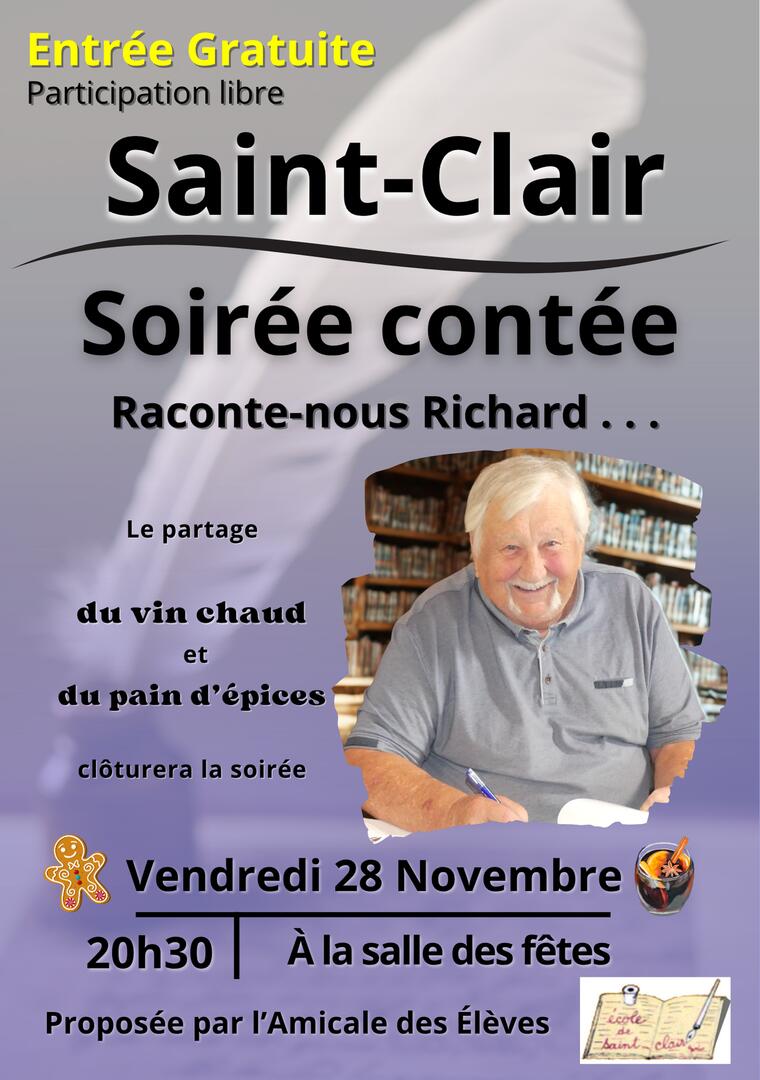 Soirée Contée « Raconte-nous Richard »_Saint-Clair