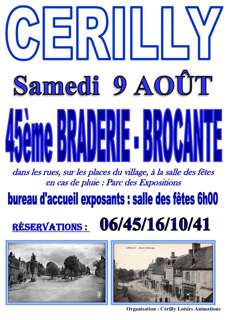 45e Braderie - Brocante de Cérilly_Cérilly