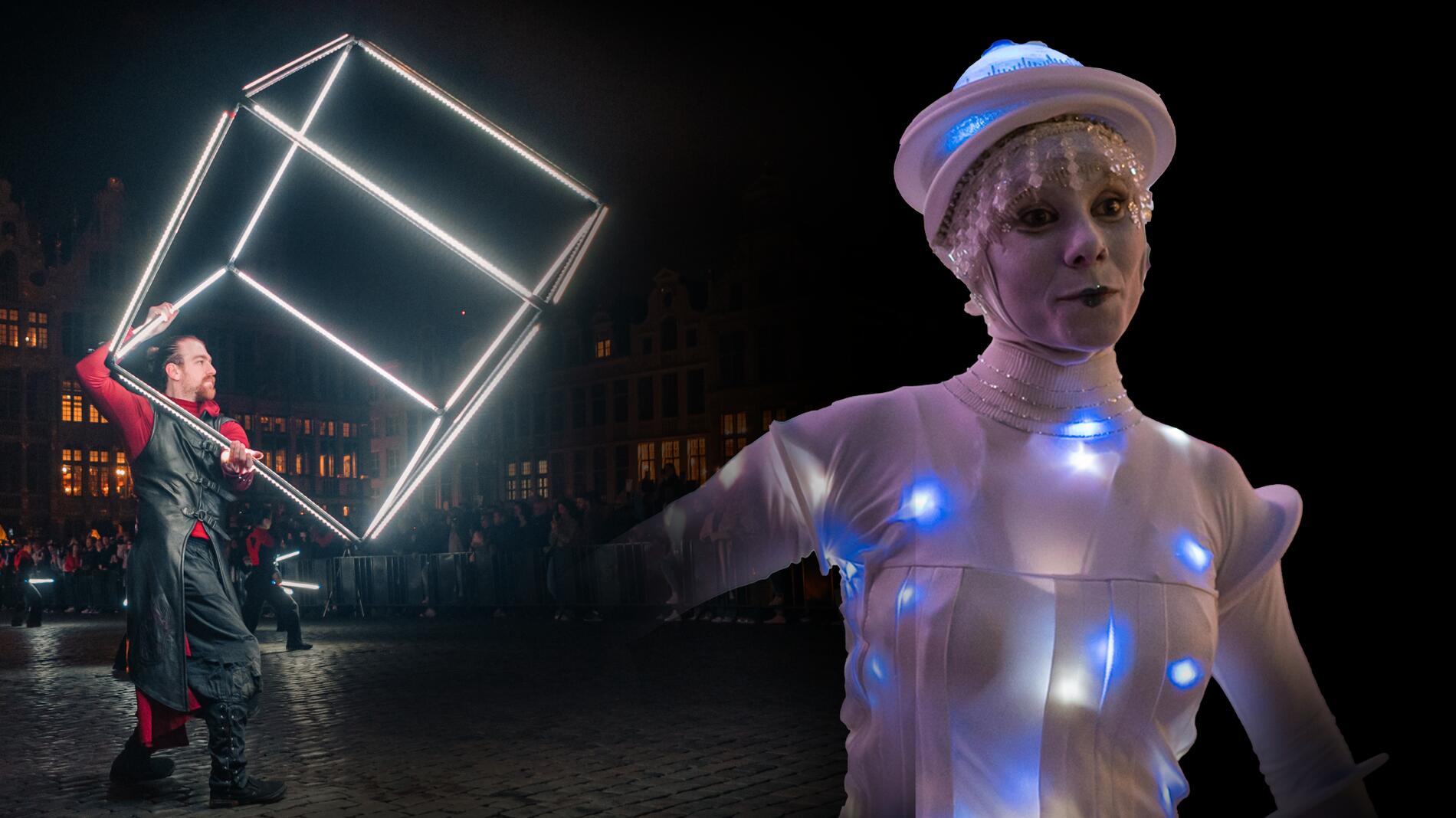 Scènes féériques | Invasioni Lunari & Cube Led_Morgins