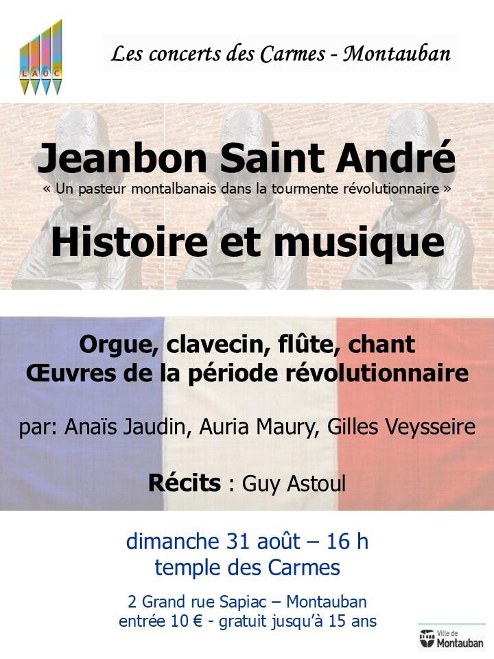 Concert & Histoire - Autour de Jeanbon Saint André_Montauban