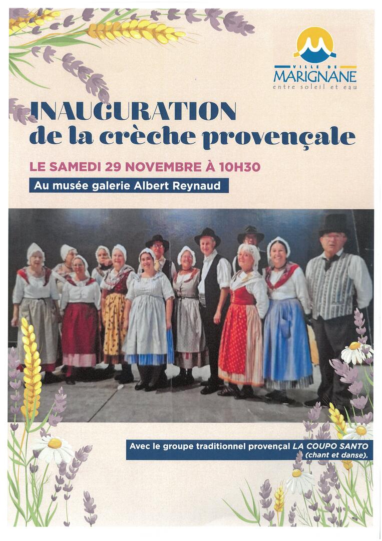 Inauguration de la crèche provençale au musée Albert Reynaud