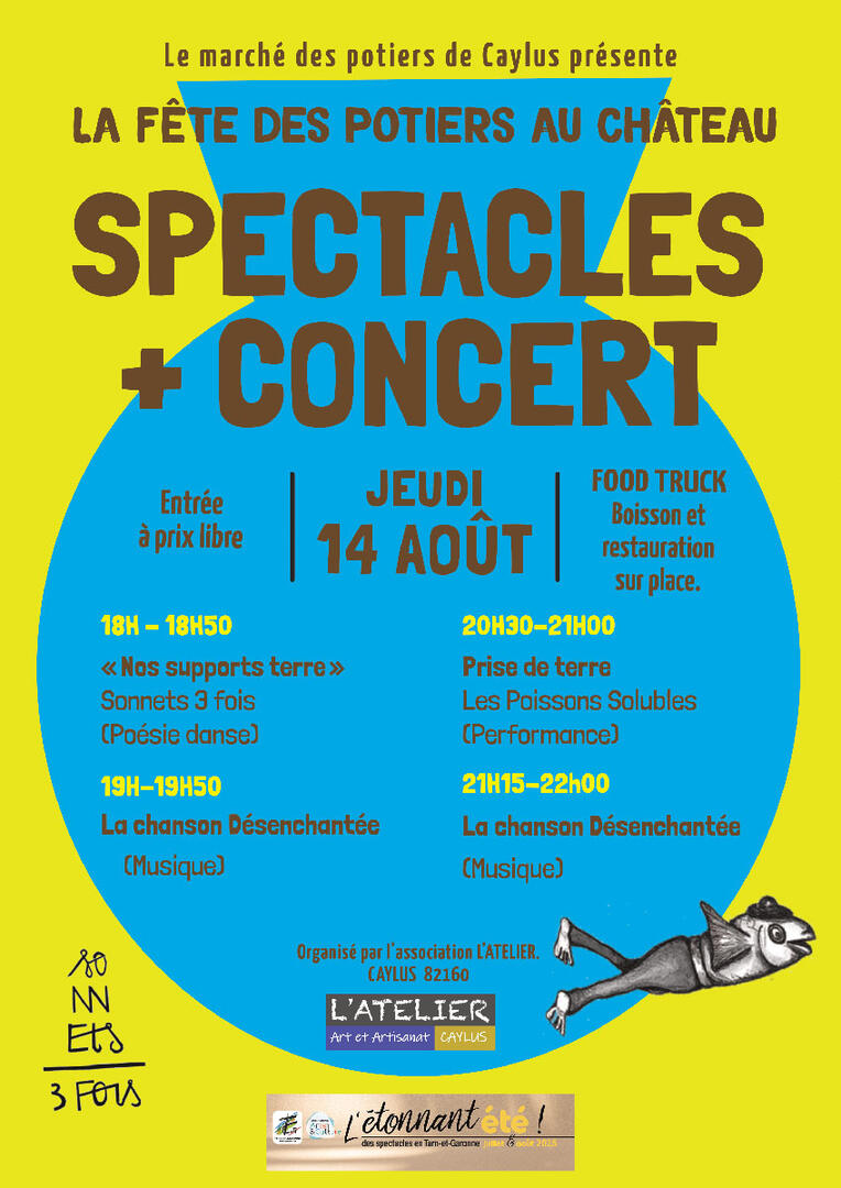 LA FÊTE DES POTIERS AU CHÂTEAU DE CAYLUS - SPECTACLES + CONCERT