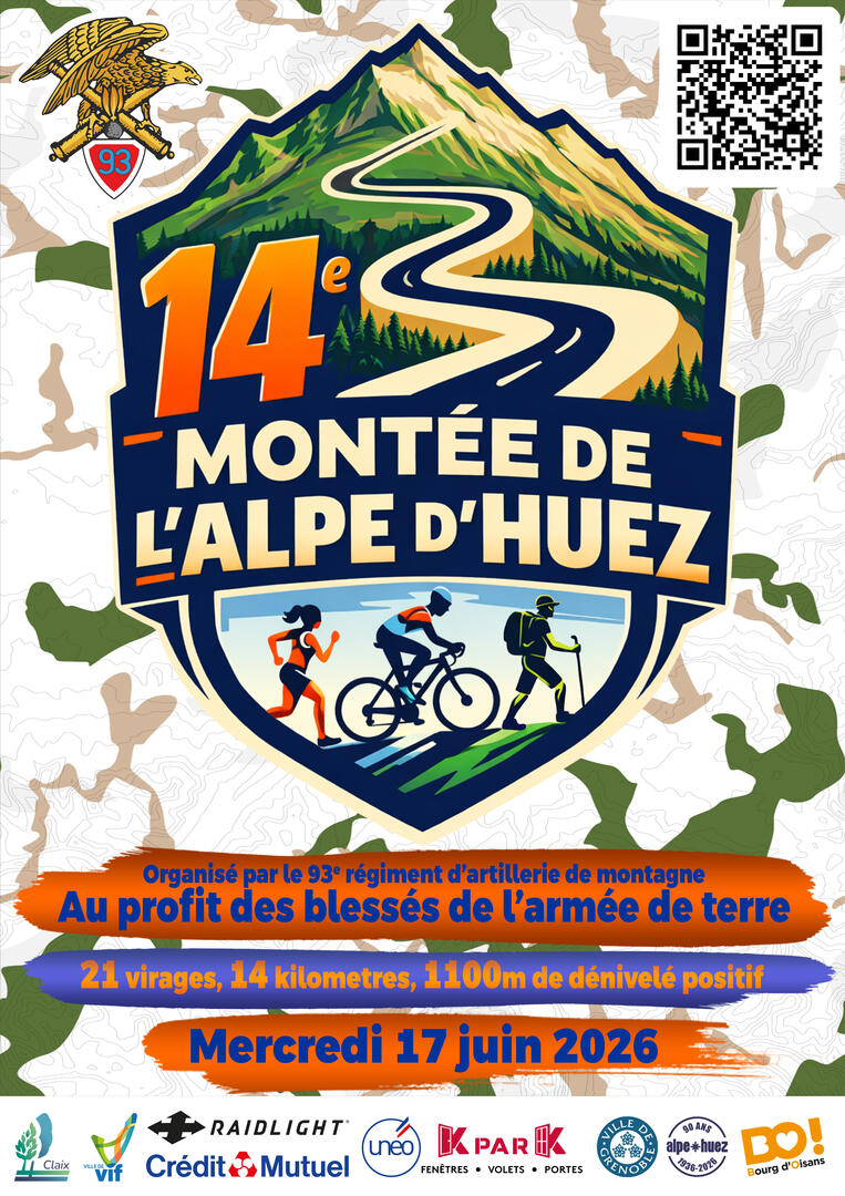 Montée de l'Alpe d'Huez du 93ème RAM_Alpe d'Huez