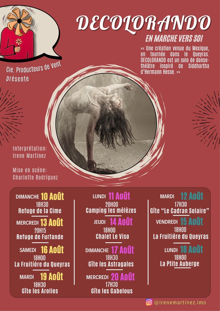 Spectacle "Decolorando" au Gîte Les Astragales_Château-Ville-Vieille