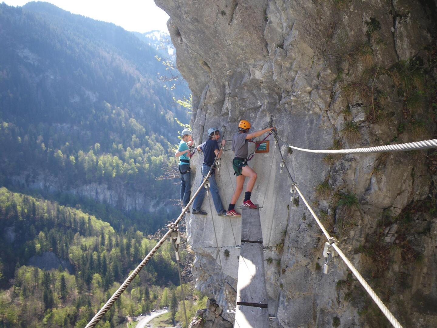 Initiation à la via ferrata
