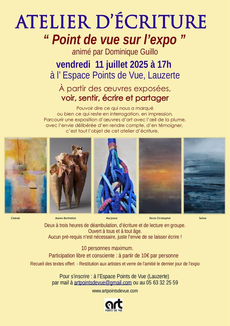 Atelier d'écriture_Lauzerte