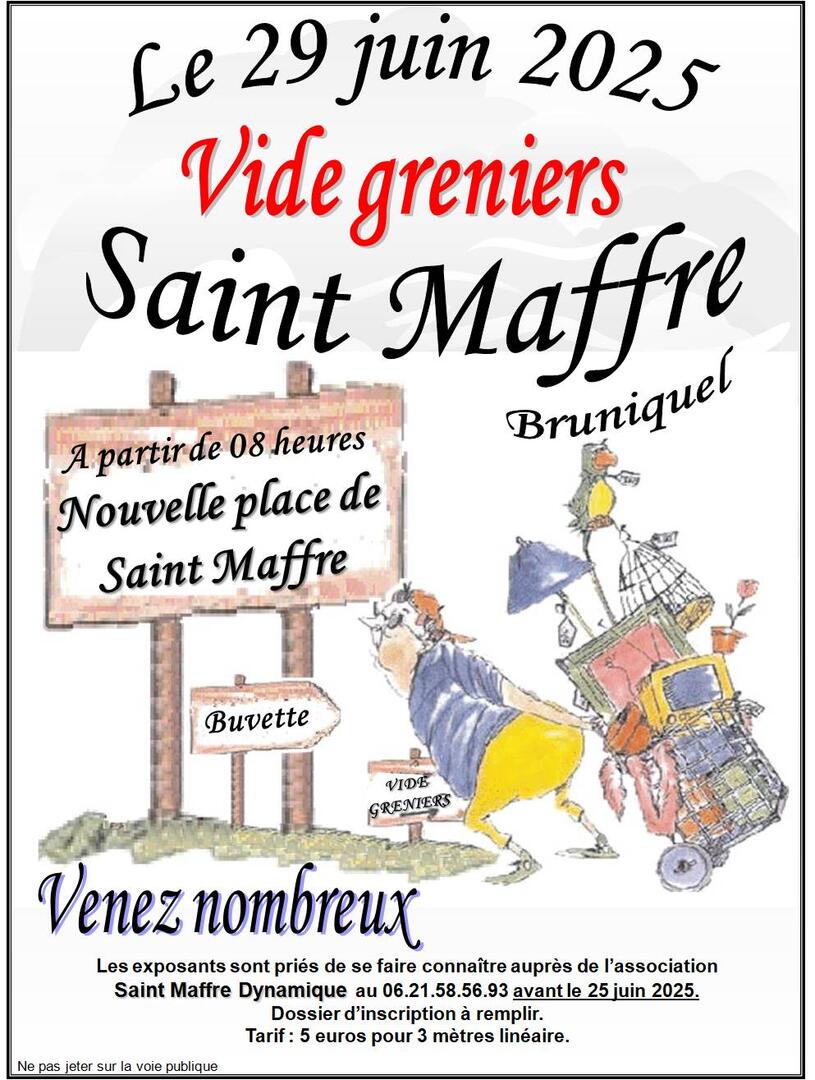 Vide greniers Saint Maffre