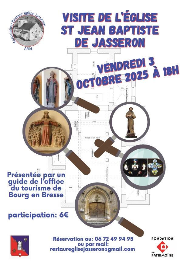 Affiche_Visite guidée de l’église Saint-Jean-Baptiste de Jasseron