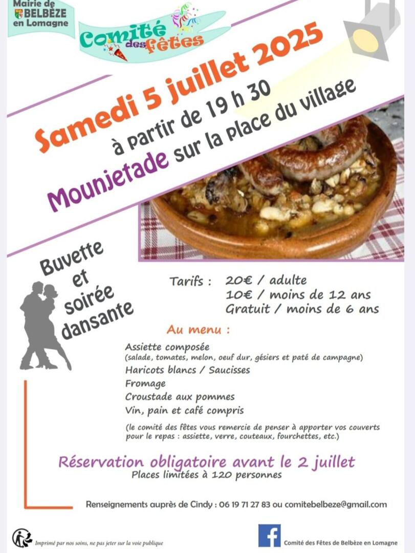 Mounjetade et soirée dansante_Belbèze-en-Lomagne