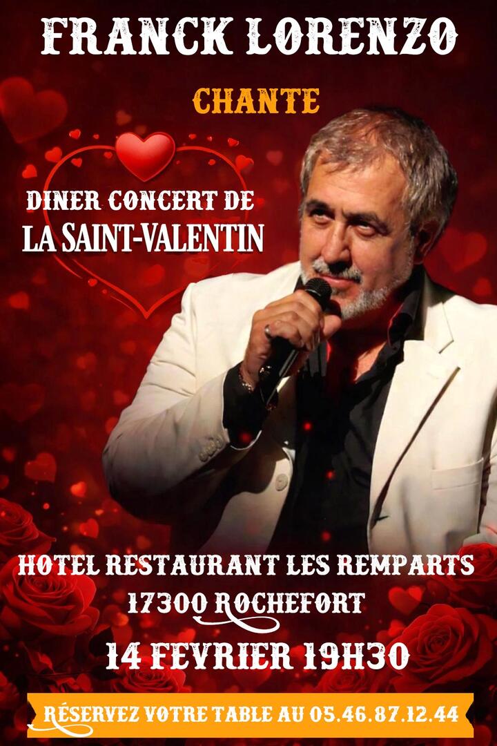Dîner-concert de la Saint-Valentin au restaurant Les Remparts_Rochefort