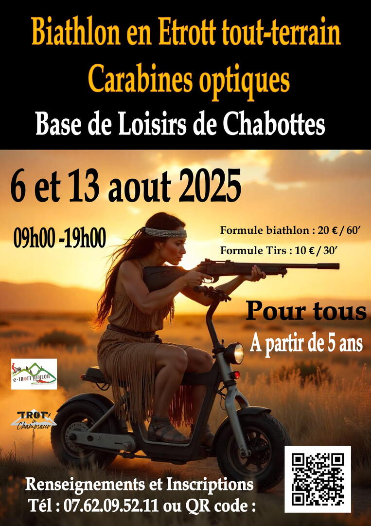 Biathlon en Etrott tout-terrain carabine optique_Chabottes