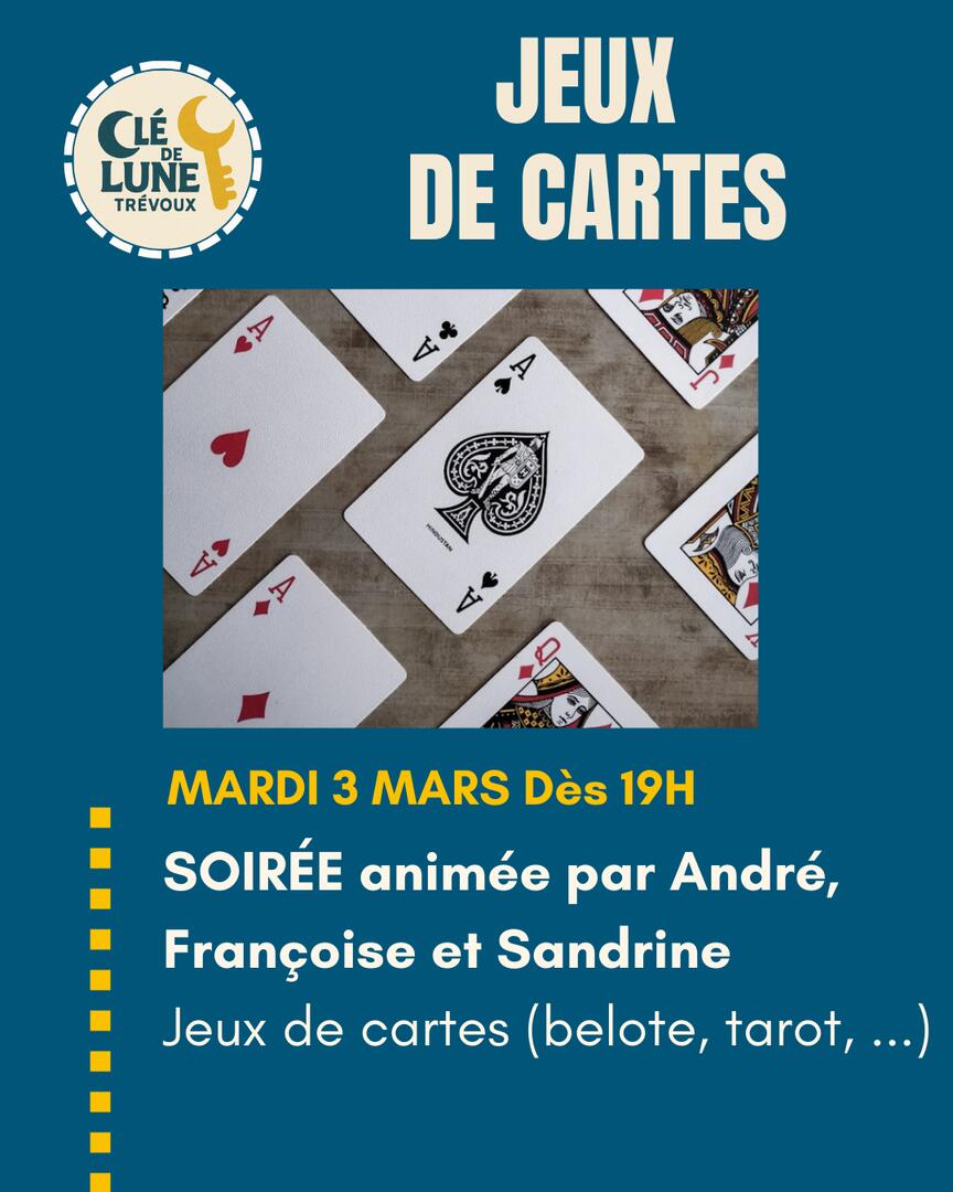 Soirée jeux de cartes