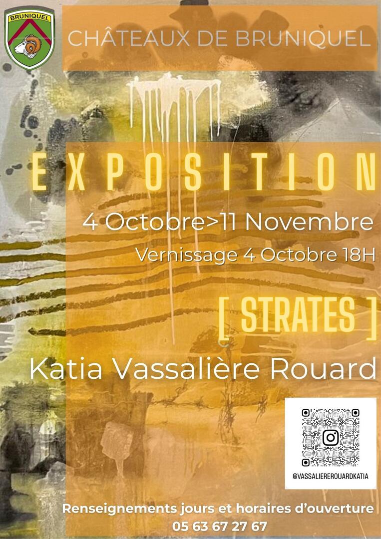 Exposition de peintures "Strates"_Bruniquel