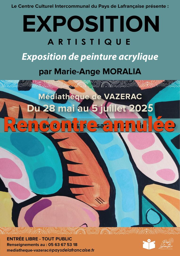 Exposition de peinture acrylique Marie Ange Moralia_Lafrançaise