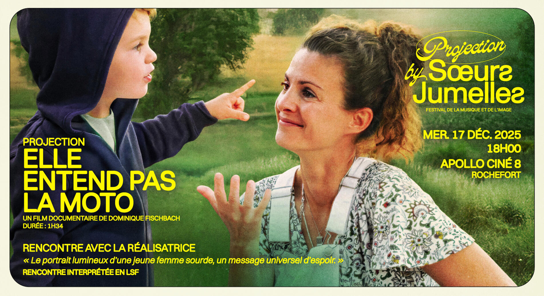 Projection : "Elle entend pas la moto"_Rochefort