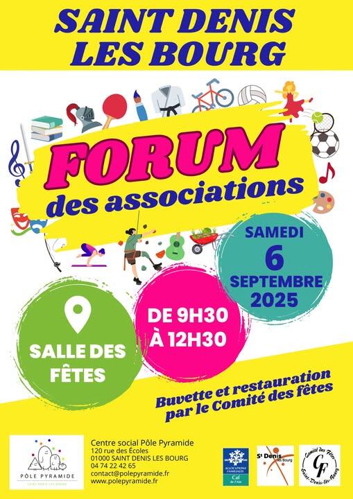 Affiche Forum des associations_Saint-Denis-lès-Bourg