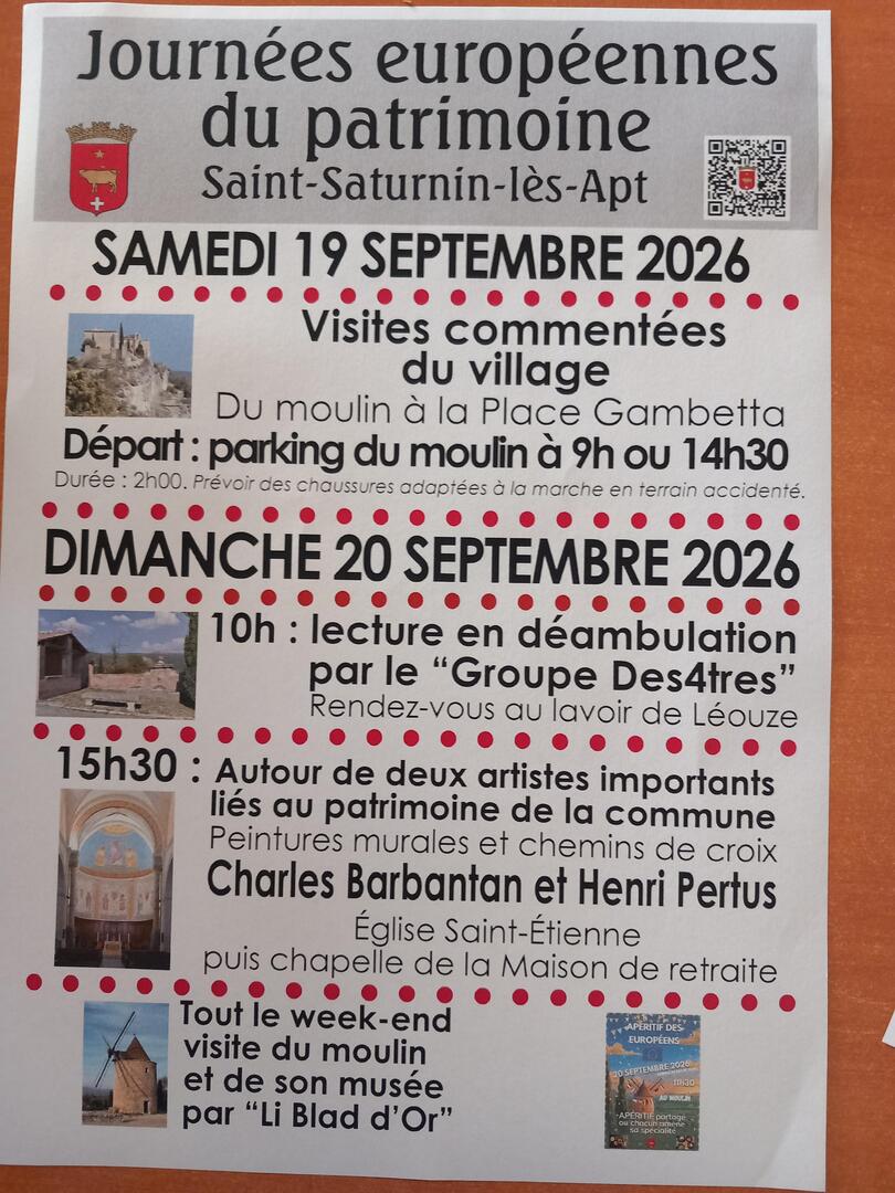 Journées du patrimoine_Saint-Saturnin-lès-Apt