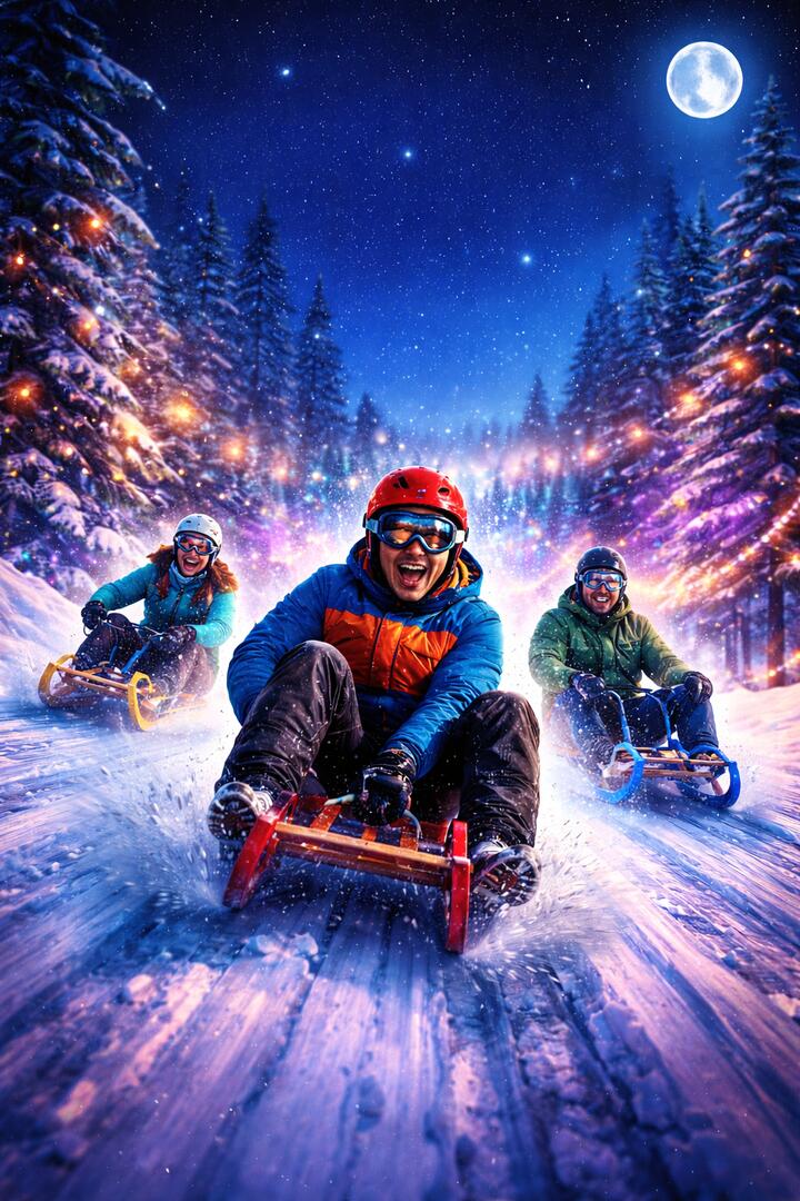 Luge nocturne !_Orcières