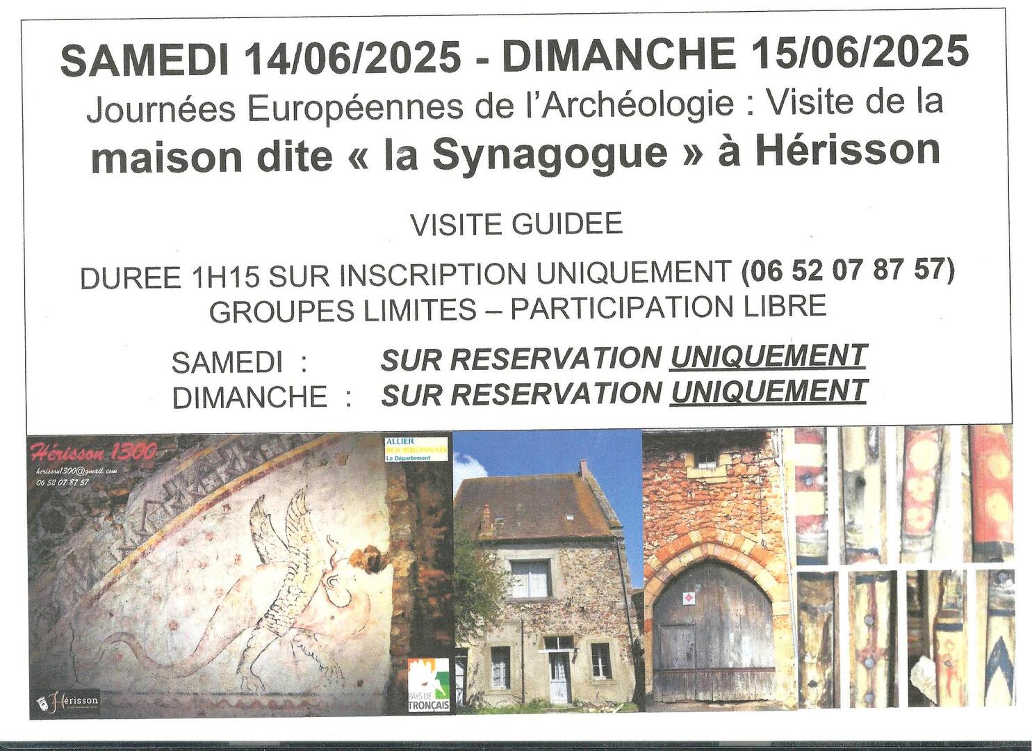 Journées Européennes de l'Archéologie_Hérisson