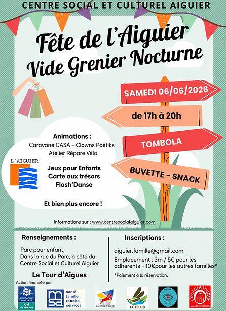 Fête de l'Aiguier : Vide grenier nocturne_La Tour-d'Aigues