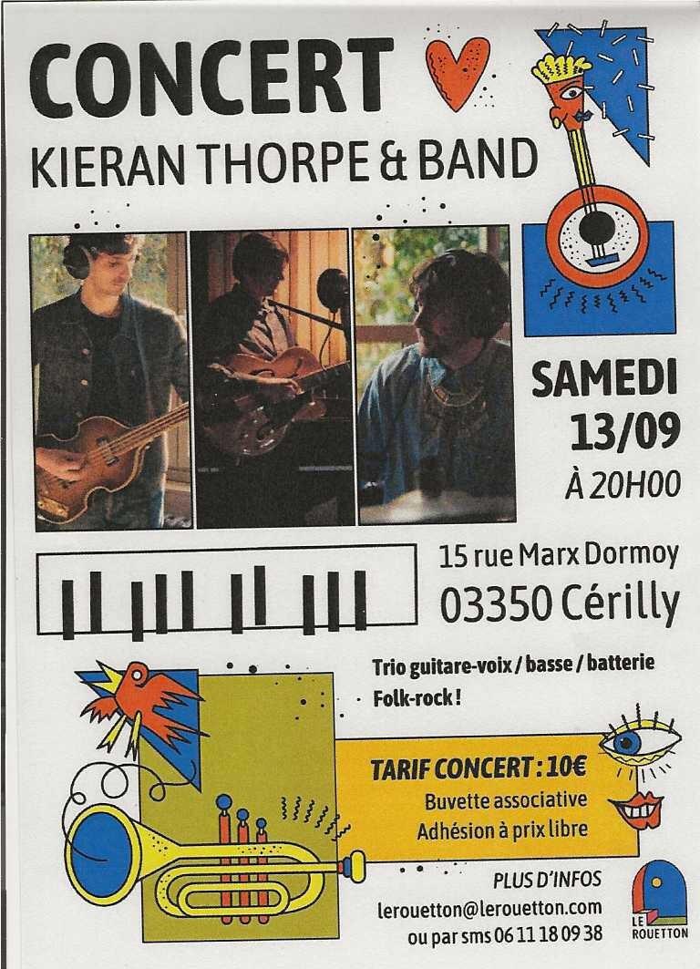 Concert Kieran Thorpe & Band_Cérilly