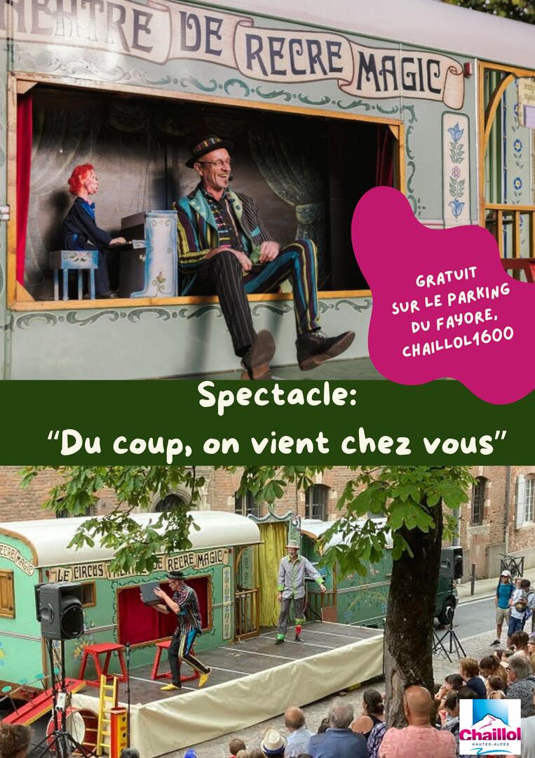 Spectacle enfants: "Du coup on vient chez vous"_Saint-Michel-de-Chaillol