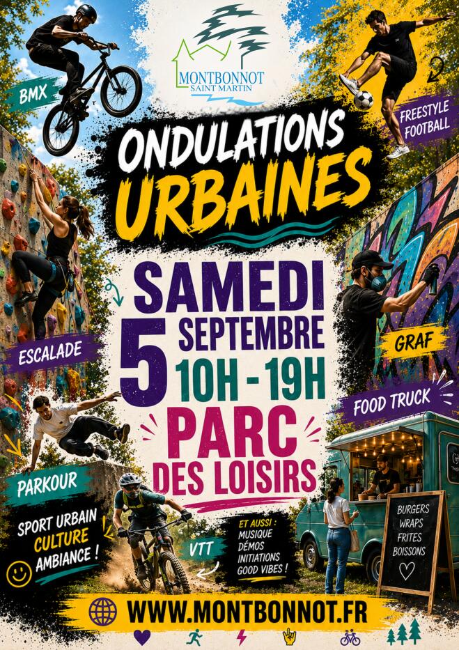 Affiche Ondulations urbaines 6ème édition