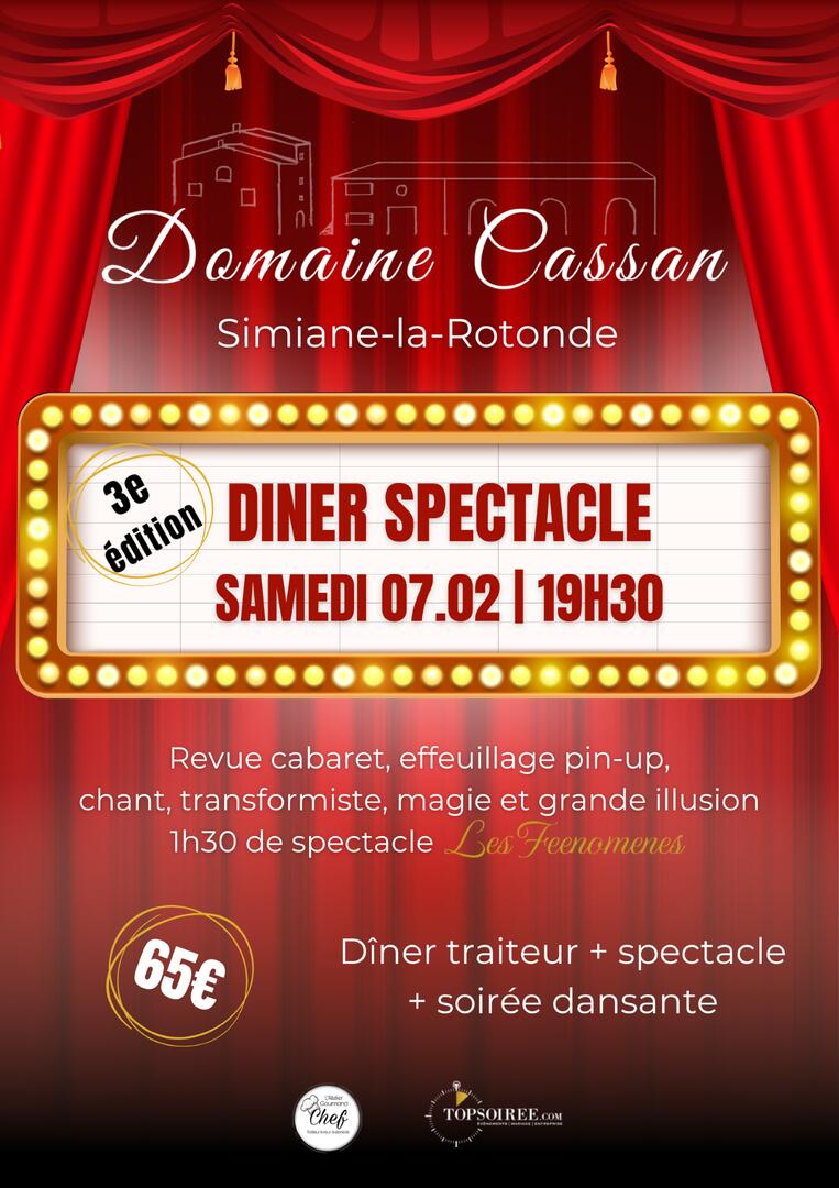 Soirée Dîner-spectacle au Domaine Cassan_Simiane-la-Rotonde