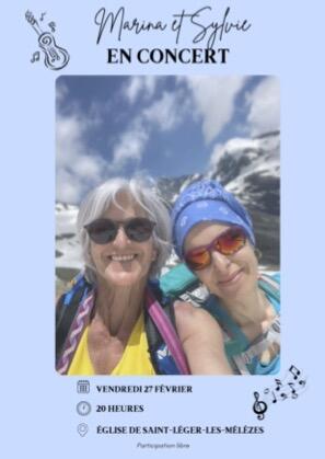 Concert de Marina et Sylvie_Saint-Léger-les-Mélèzes