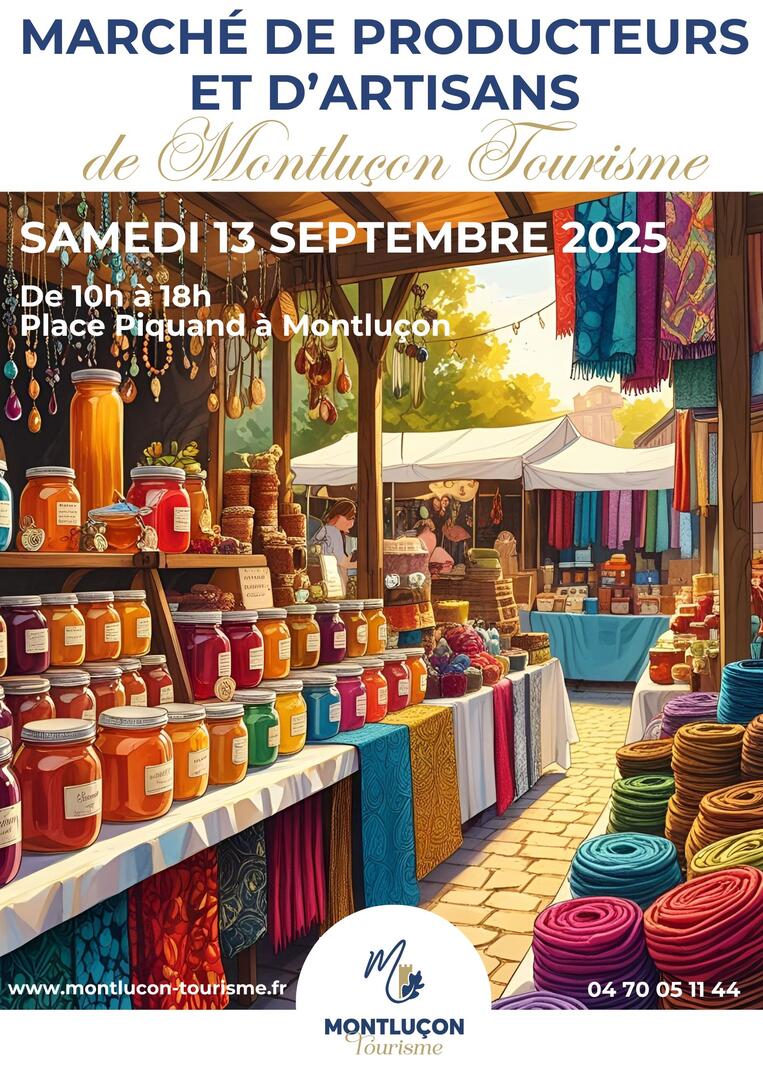 Marché de producteurs et d'artisans de Montluçon Tourisme_Montluçon