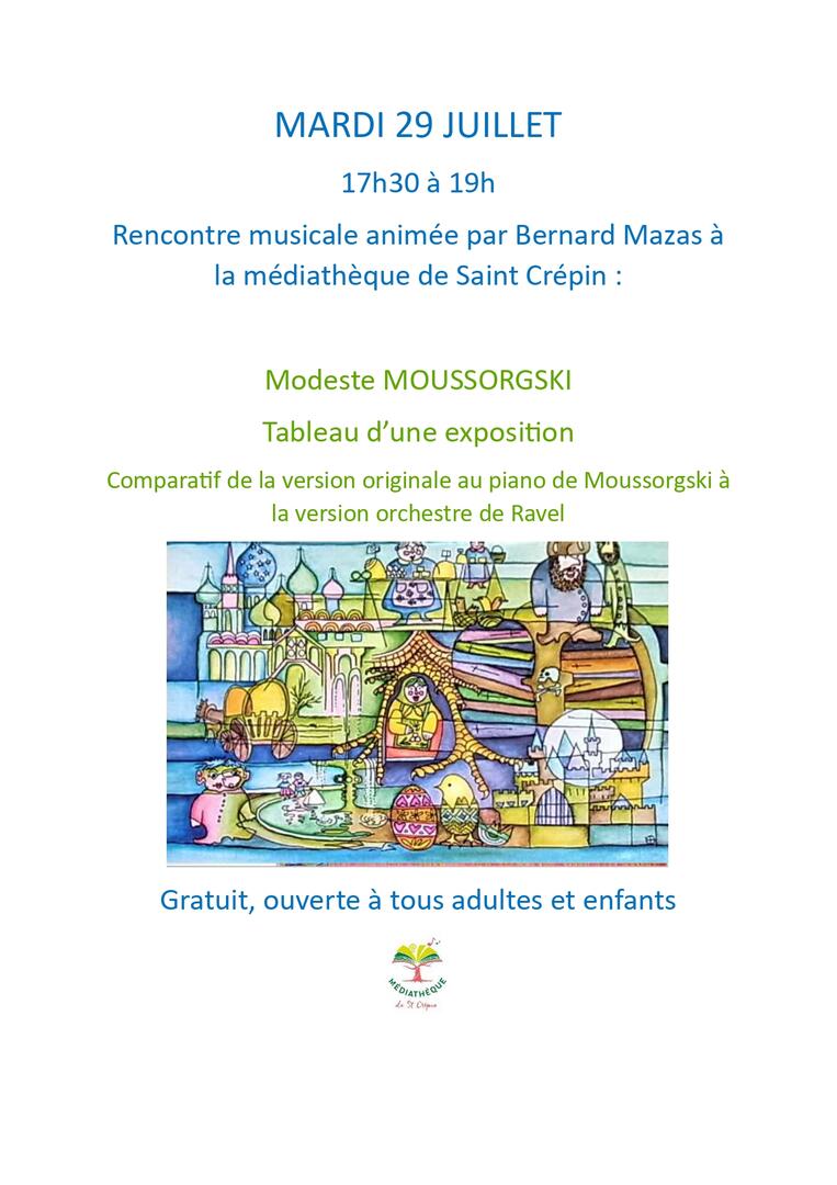 Rencontre musicale animée par Bernard Mazas_Saint-Crépin