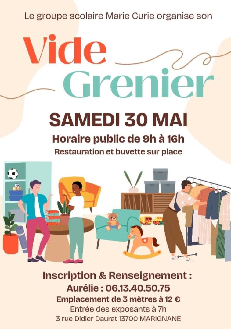Vide-greniers du groupe scolaire Marie Curie