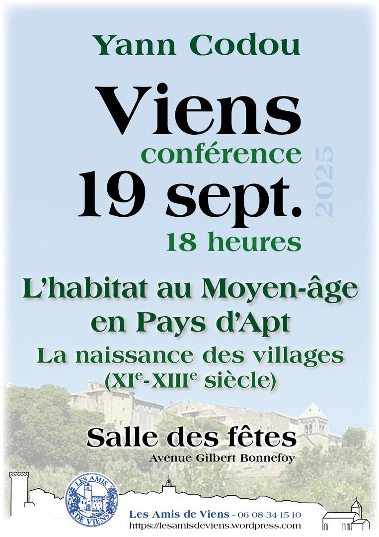 Journées du Patrimoine - Conférence à Viens_Viens