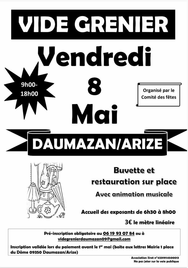 Vide Grenier de Daumazan-sur-Arize_Daumazan-sur-Arize