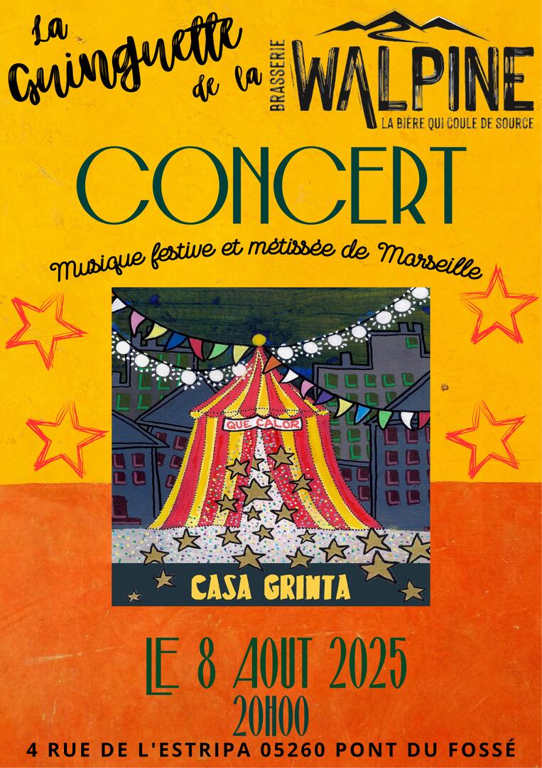 Concert Casa Grinta à La Walpine