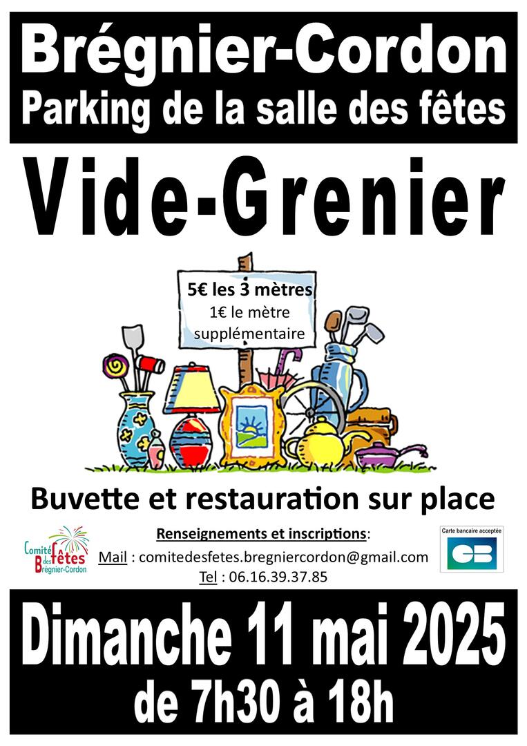 Vide grenier à Brégnier Cordon