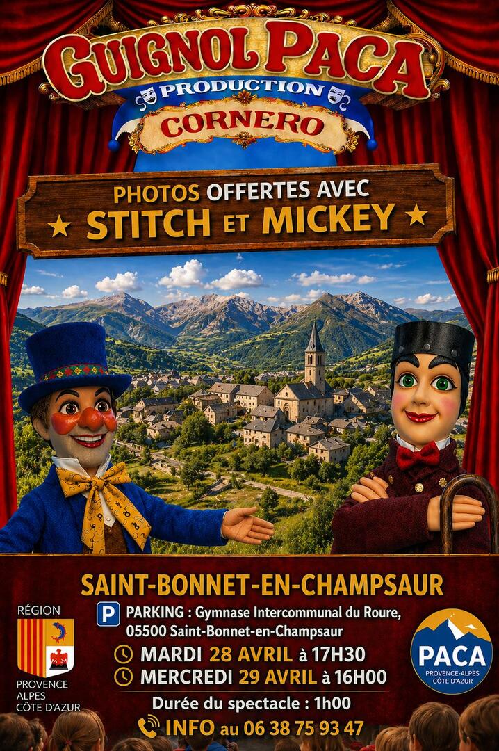 Spectacle Marionnette Guignol du PACA_Saint-Bonnet-en-Champsaur