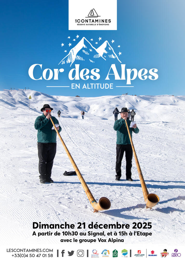 Cor des Alpes sur le domaine skiable des Contamines