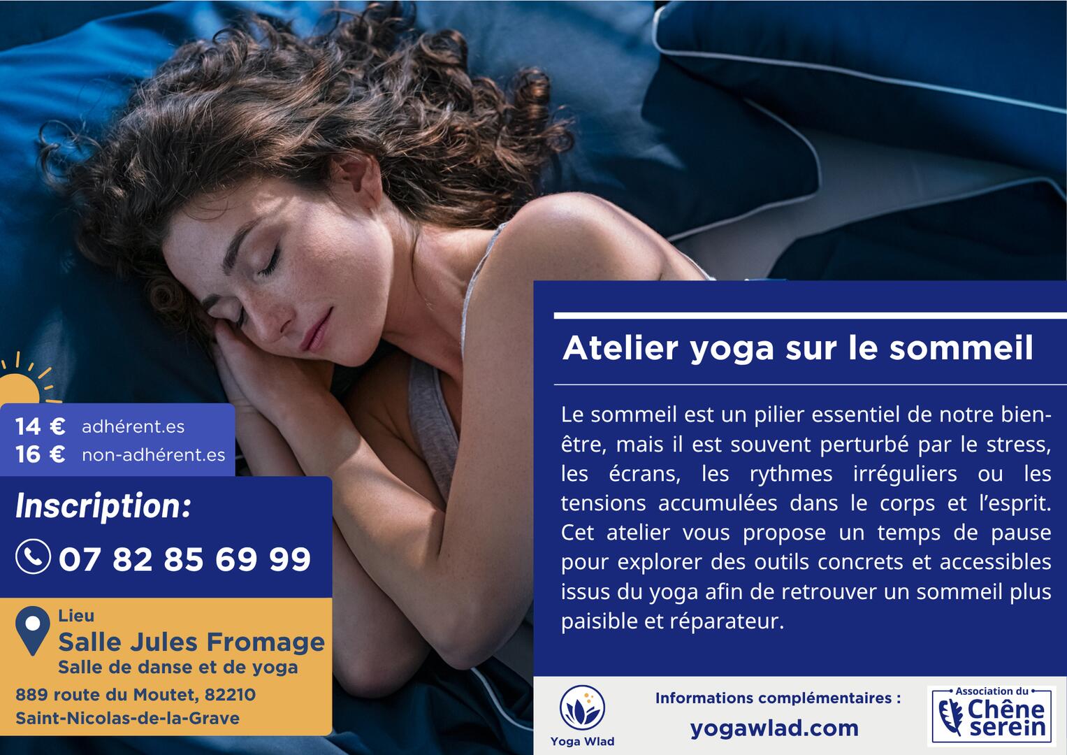 Atelier yoga sur le sommeil