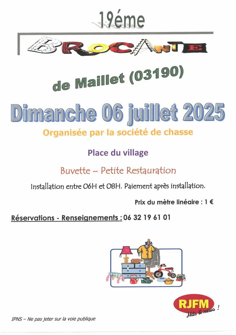 19ème brocante de Maillet_Haut-Bocage