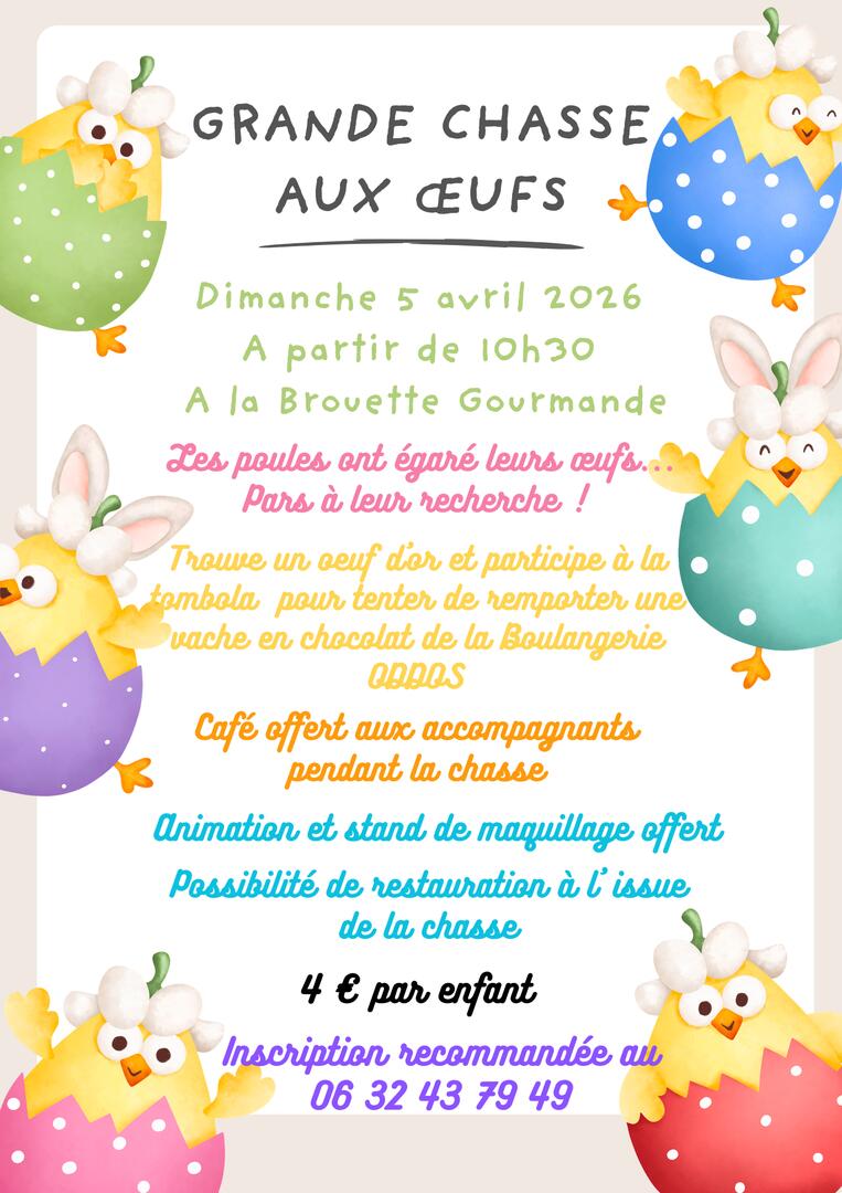 Chasse aux oeufs à la Brouette Gourmande