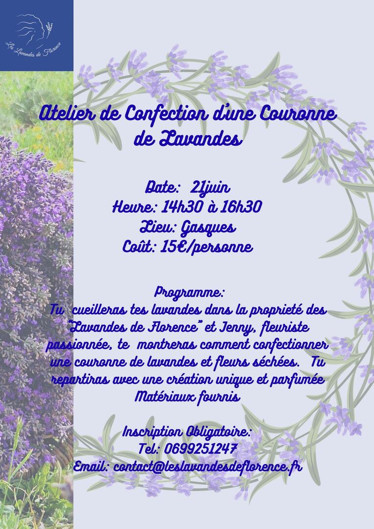 Atelier Lavande & Création Florale aux Lavandes de Florence_Gasques