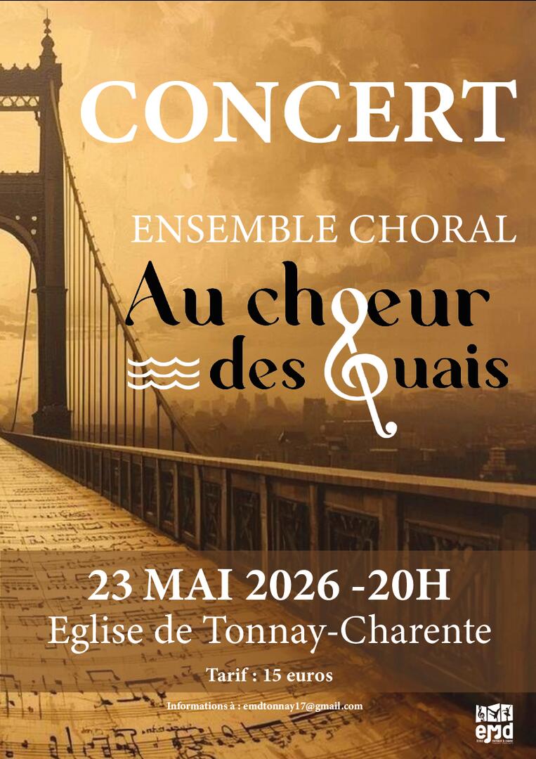 Affiche concert au choeur des quais