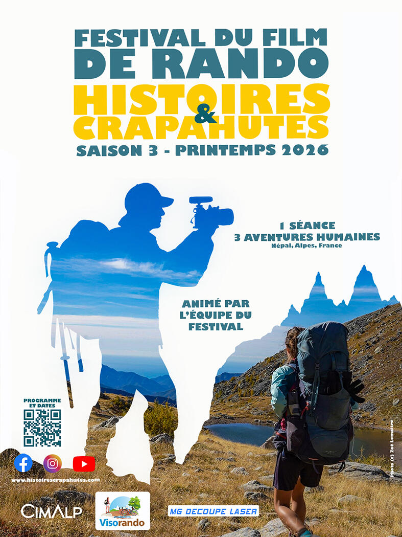 Affiche du festival du film de rando HISTOIRES & CRAPAHUTES