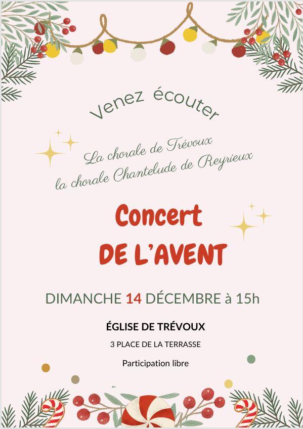 Concert de l'Avent Eglise Saint-Symphorien Trévoux
