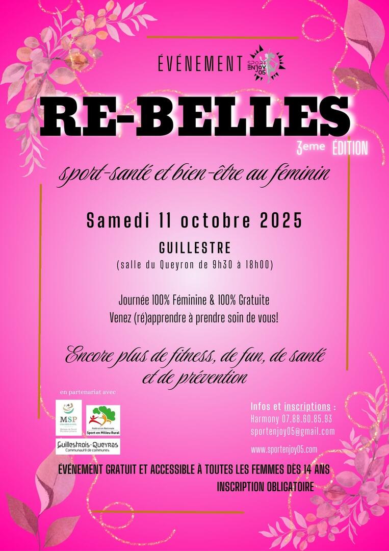 Re-Belles: sport, santé & bien-être au féminin_Guillestre