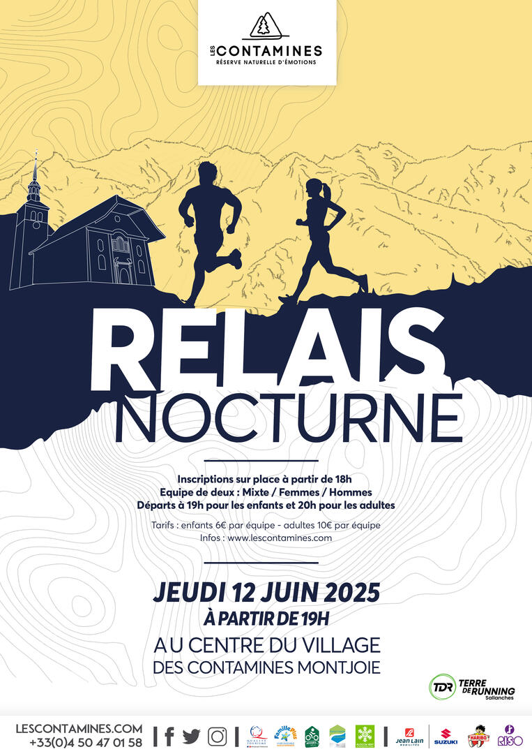 Affiche Relais Nocturne Les Contamines