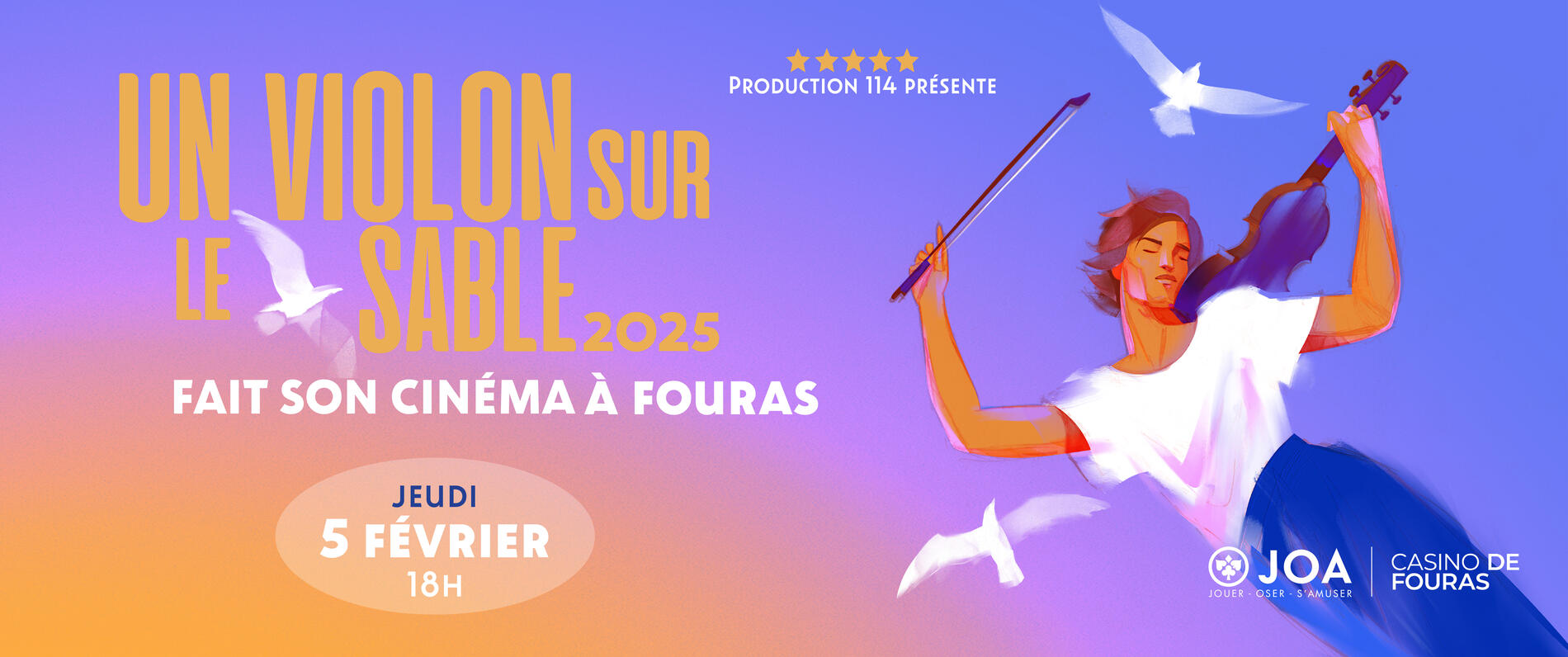 Un Violon sur le Sable fait son cinéma_Fouras-les-Bains